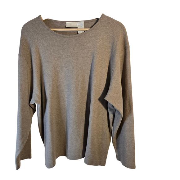 Elisabeth by Liz Claiborne Long Sleeve, Size M, Heather Gray Like 0300 - Picture 1 of 7
